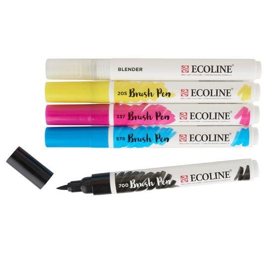 Set de Brush Pen Talens Ecoline, 5 couleurs