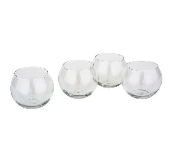 Verres à bougie à chauffe-plat VBS « Bowl », Ø 6,7 cm, 4 pièces