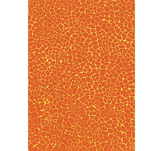 Papier Décopatch « Facettes, Orange », paquet de 3 pc., env. 30 x 39 cm, env. 20 g/m²