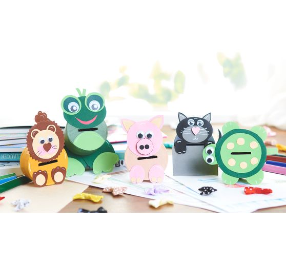 Boîtes VBS « Rond », 6 pc., papier mâché