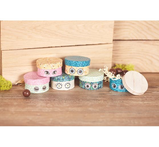 Boîtes VBS « Rond », 6 pc., papier mâché
