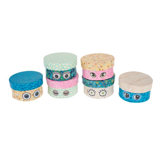Boîtes VBS « Rond », 6 pc., papier mâché
