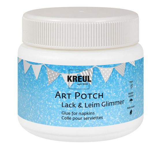 Colle-vernis pour serviette KREUL Art Potch « Micas », 159 g / 150 ml