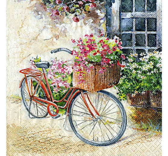 Serviette « Cottage Bike »