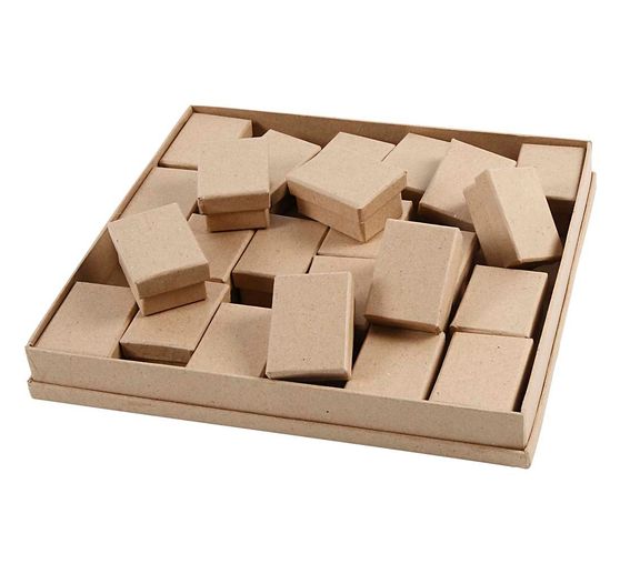 Boîtes en carton XXL « Rectangle » dans grande boîte, 5 x 7 x 3,5 cm, 24 pc.