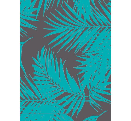 Papier Décopatch « Fougère turquoise », 3 pc.