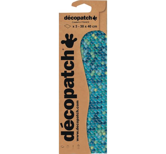 D&eacute;copatch paper "Fish scales", 3 of them