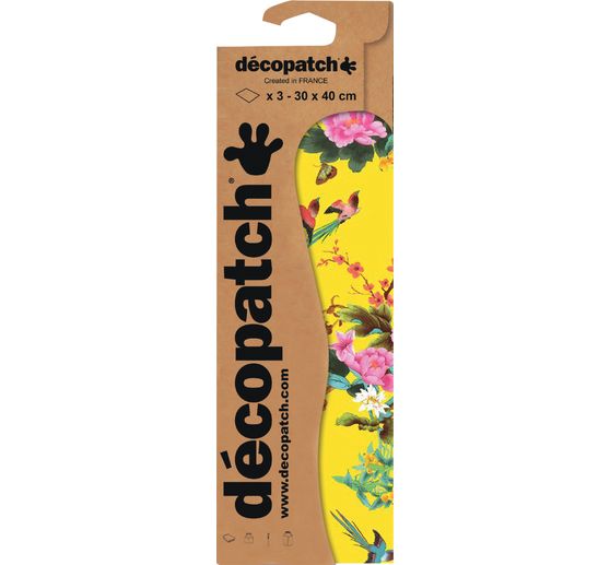 Papier D&eacute;copatch &laquo; Dreams of Flowers &raquo;, 3 pc.