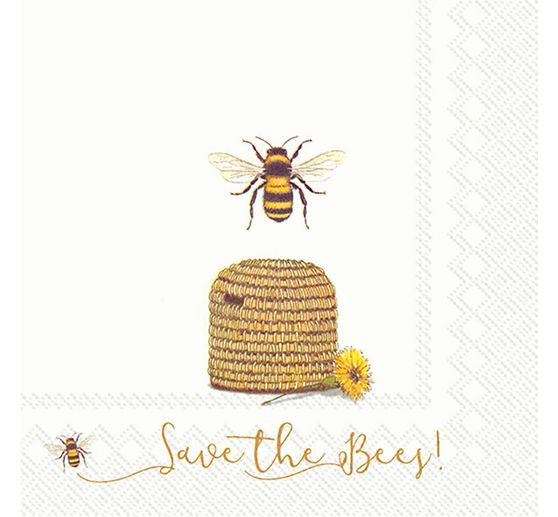 Serviette « Save the Bees! »