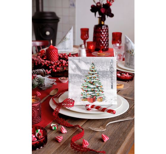 Serviette « Noël enneigé »
