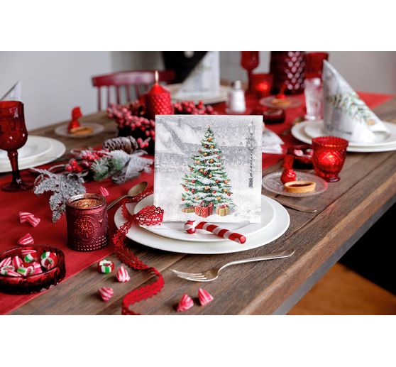 Serviette « Noël enneigé »