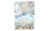 Soie de paille à motifs « Snowtime », env. 32 x 45 cm