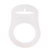Anneau silicone pour attache-sucettes Blanc