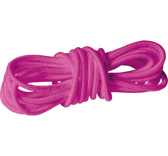 Cordelette élastique pour attache-sucette, Rose fuchsia