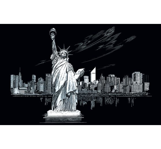 Carte à gratter « Statue de la Liberté »