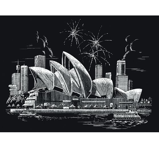 Carte à gratter « Opéra de Sydney »