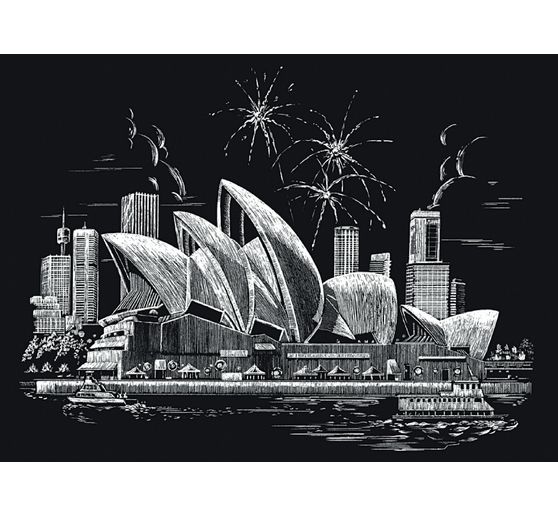 Carte à gratter « Opéra de Sydney »
