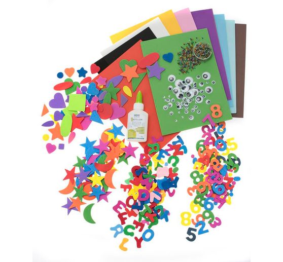 Jumbo Creativ-Mix « Caoutchouc mousse », plus de 1000 pc.