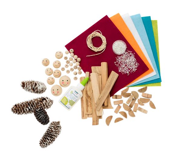 Jumbo Creativ-Mix « Bois », plus de 1000 pc.