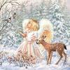 Serviette « Winter Angel »