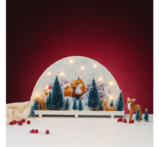 Sapins miniatures, enneigés, set de 16