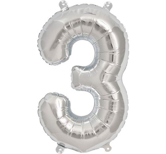 Ballon Aluminium Chiffre 8 Argent 36 cm - déco