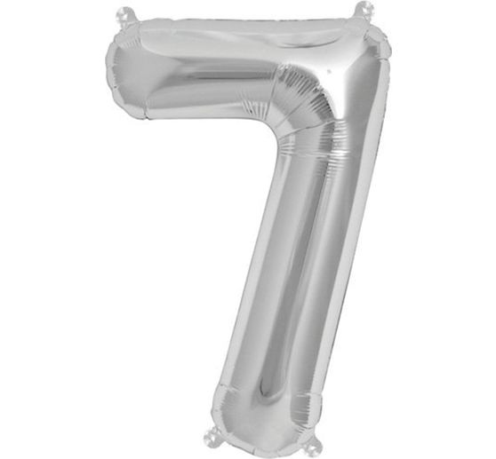 Ballon aluminium « Chiffre », 36 cm, Argent