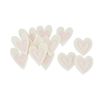 Felt scatter decoration "Hearts stiched", 12 pieces cream/pink