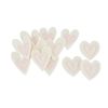 Cœurs en feutrine « Stitched hearts », 12 pc. Crème/Rose