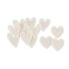 Cœurs en feutrine « Stitched hearts », 12 pc. Crème/Rose