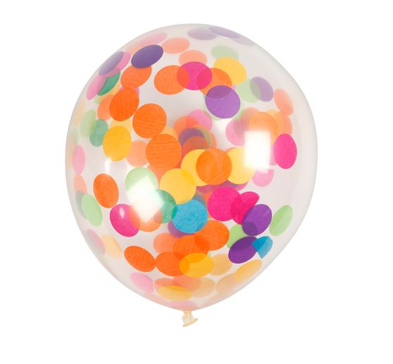 Ballons de baudruche confettis