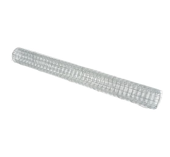 Grillage galvanisé à mailles carrées, 13x13mm, 100x40cm, Gris argent
