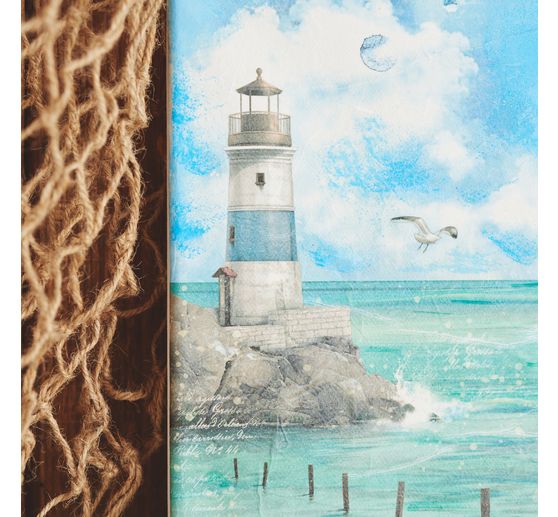 Soie de paille &agrave; motifs &laquo; Bord de mer &raquo;