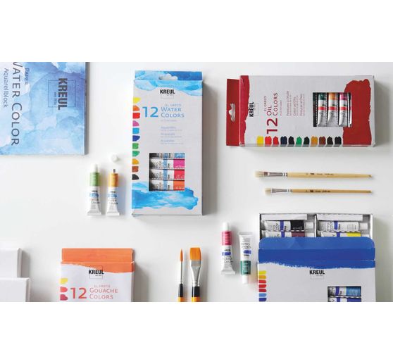 Set de peintures aquarelles el Greco KREUL, 12 x 12 ml