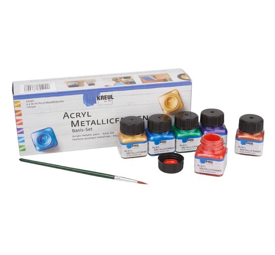 Set créatif de peintures acryliques métallisées KREUL