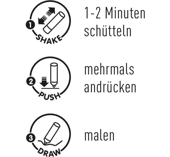 Triton Acrylic Marker KREUL, set de 2, Noir & Blanc