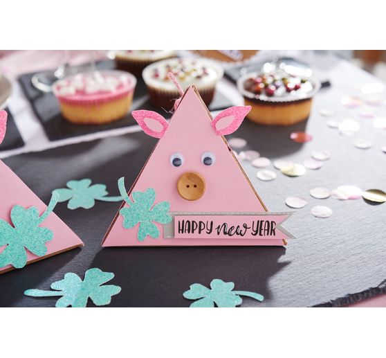 VBS Kraft cardboard gift box "Pyramid"