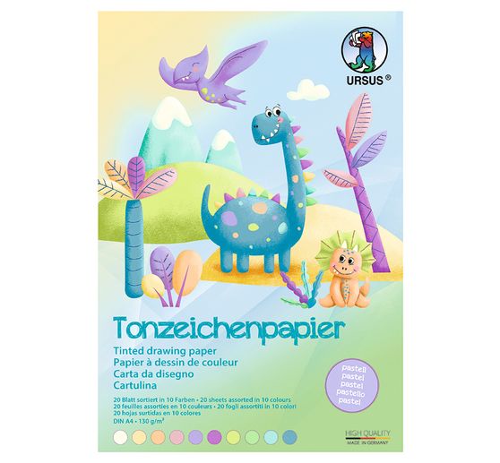 Bloc de papier teinté « Pastel »