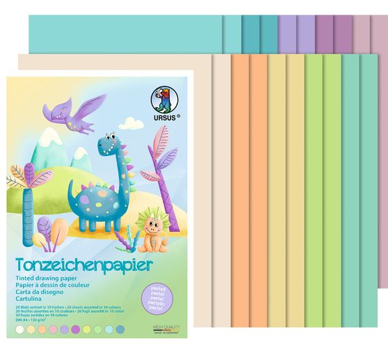 Bloc de papier teinté « Pastel »