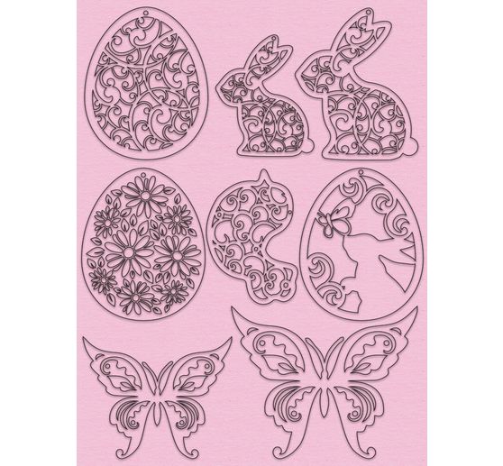Decoration set "Easter", pastel