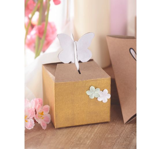 Boîtes en carton VBS « Papillon », 4 pc.