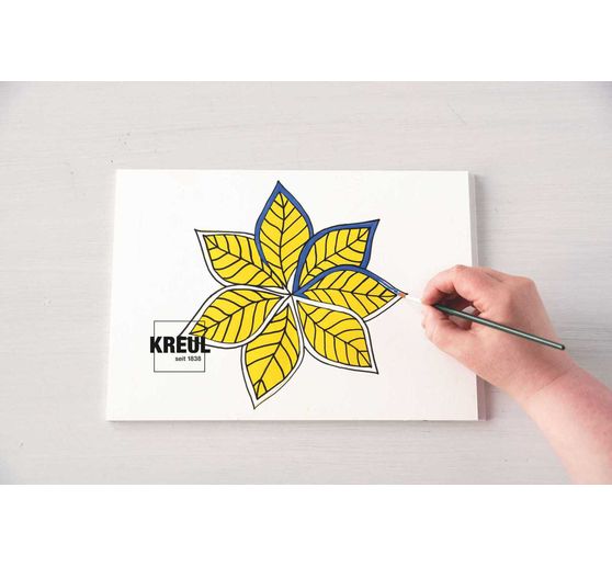 Papier carbone KREUL, 10 feuilles, 30x42 cm, Jaune