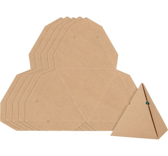 VBS Kraft cardboard gift box "Pyramid"