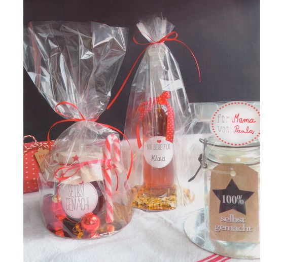 Sachets polyphane fond carton