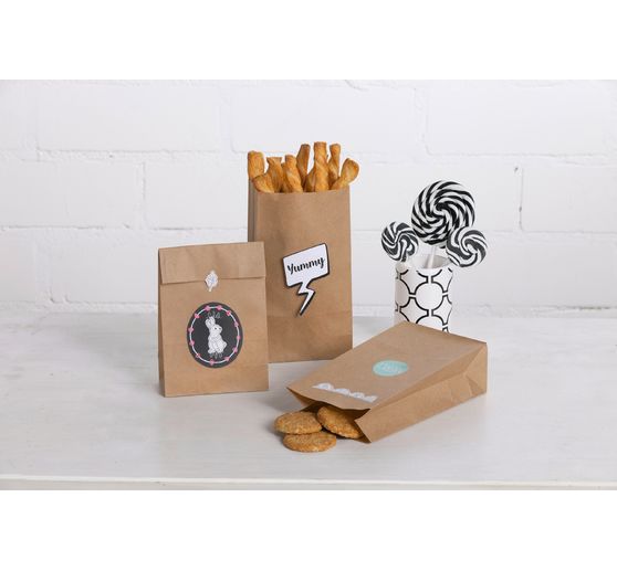Sachets à fond plat en papier kraft, 15 pc. 