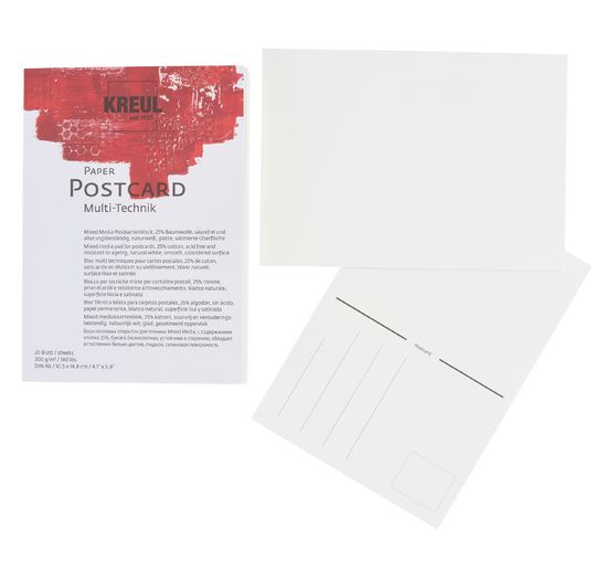 Paper Postcard KREUL, A6, 300 g/m²