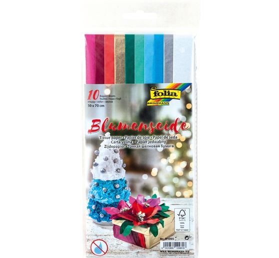 Assortiment de papiers de soie « Noël », 10 feuilles