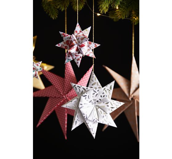 Folding paper "Silver X-Mas"