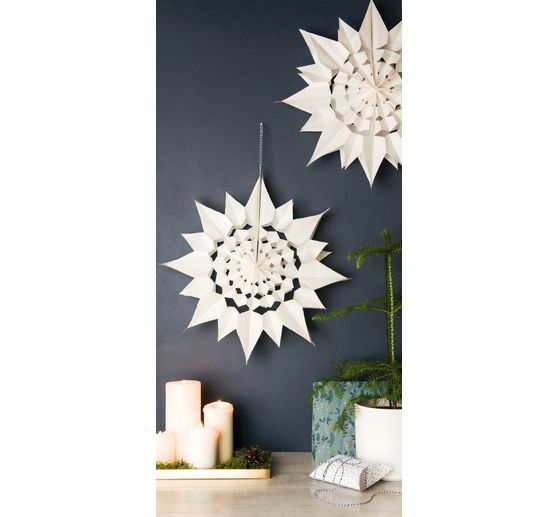 Etoiles en sachets en papier, grand, blanc