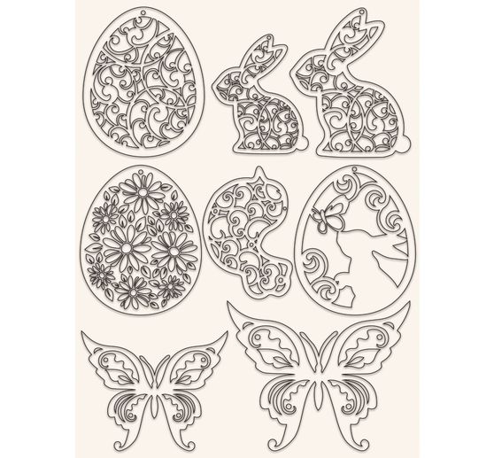 Kit déco « Pâques », Shabby